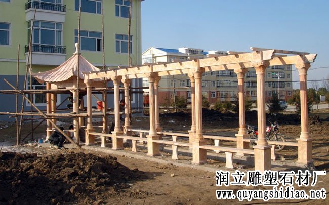 石雕葡萄架
